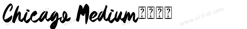 Chicago Medium字体转换